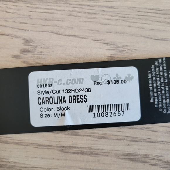 HKR Collection Short Black Beaded Dress, Size M - Picture 4 of 9